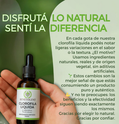 CLOROFILA LIQUIDA EN GOTAS + DELIVERY GRATIS